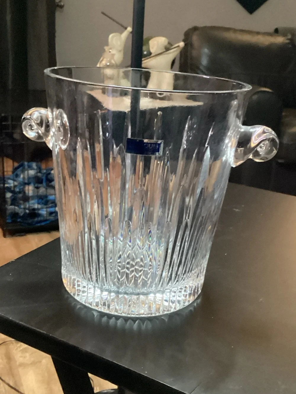 Waterford Crystal Barcelona Marquis Ice Bucket - 7.5” X 6” - Vintage - Ex Cond